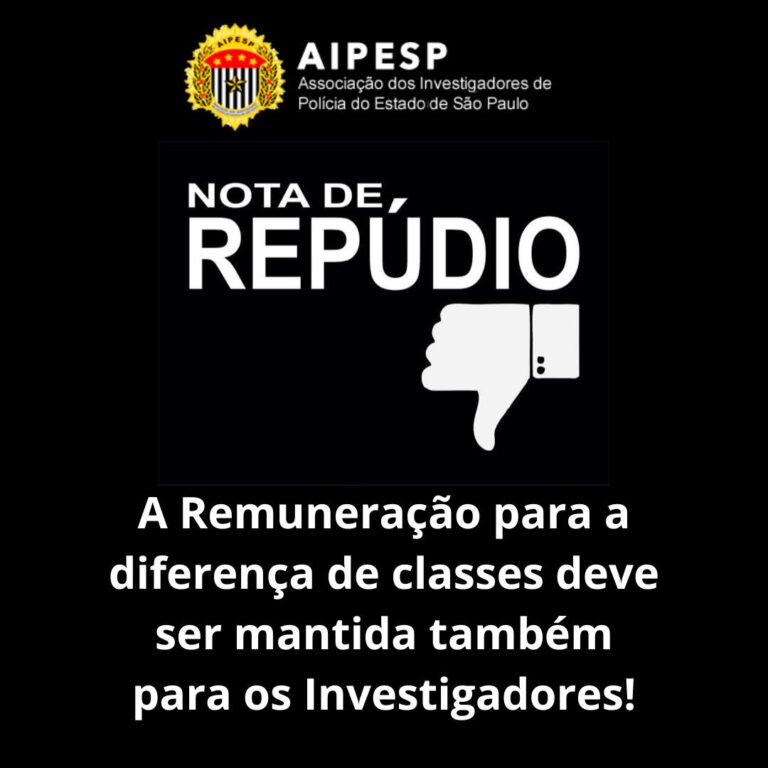NOTA DE REPÚDIO AIPESP