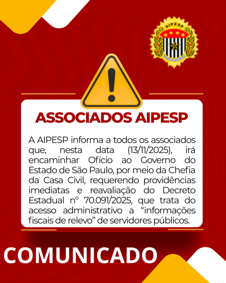COMUNICADO AOS ASSOCIADOS – AIPESP