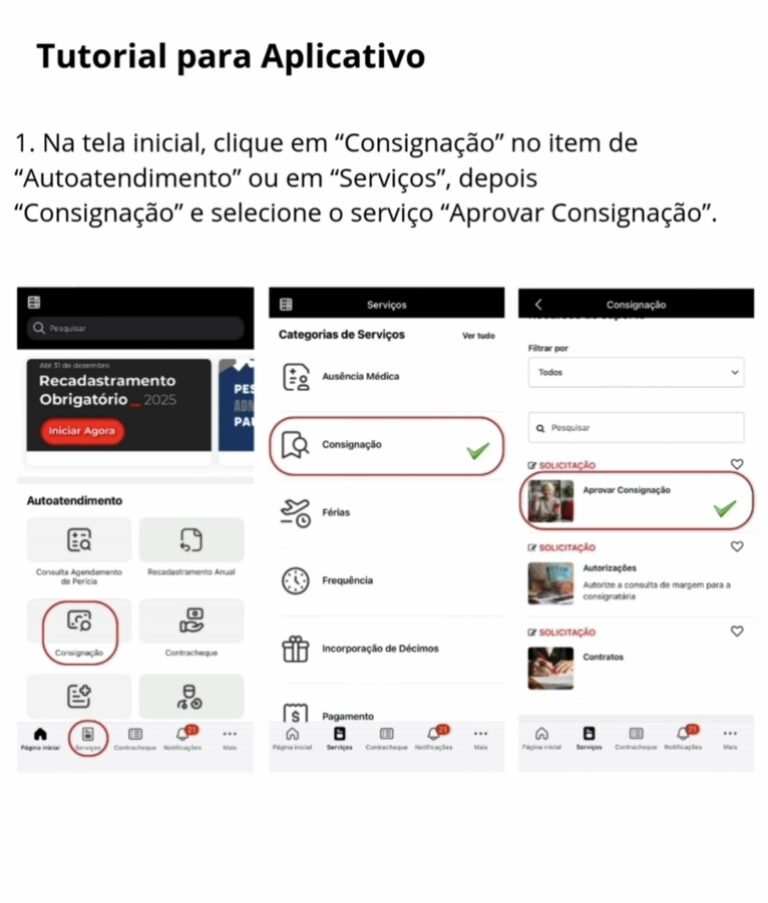 Tutorial de como aprovar o consignado no SOU.SP
