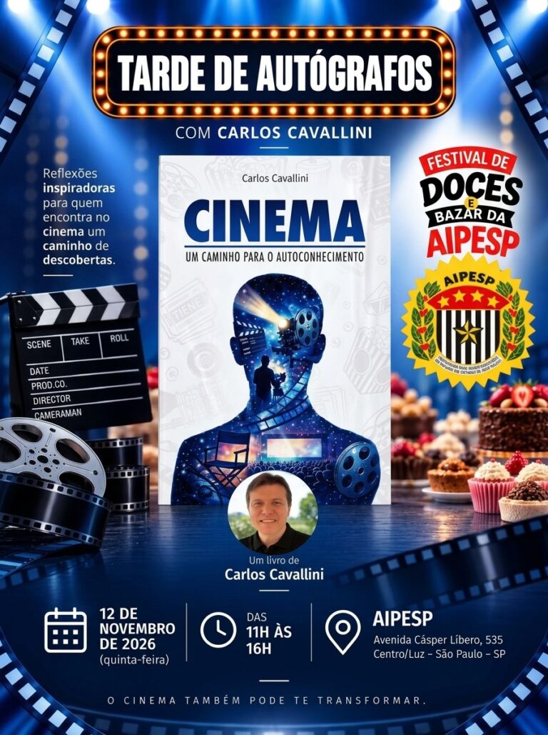 AIPESP promove Tarde de Aut&oacute;grafos com o escritor Carlos Cavallini durante o Festival de Doces e Bazar